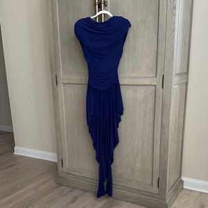 Casadei, Elegant Purple Draped Women's jumpsuit